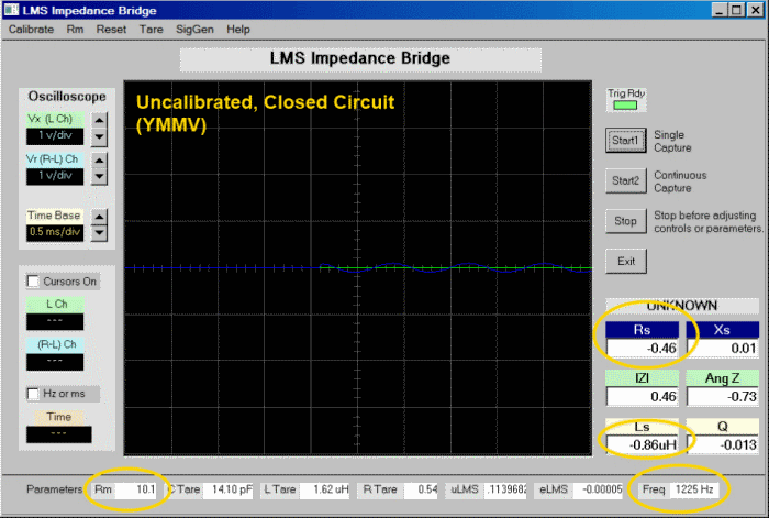 Measure with Clips Connected (Closed Circuit)