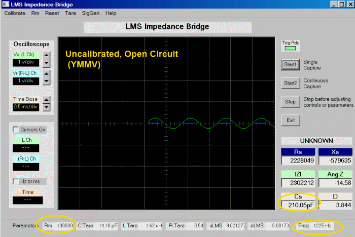 Measure with No Component (Open Circuit)