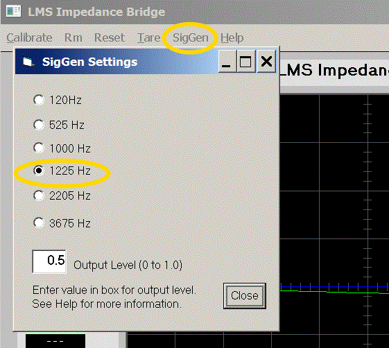 Setup the Signal Generator photo