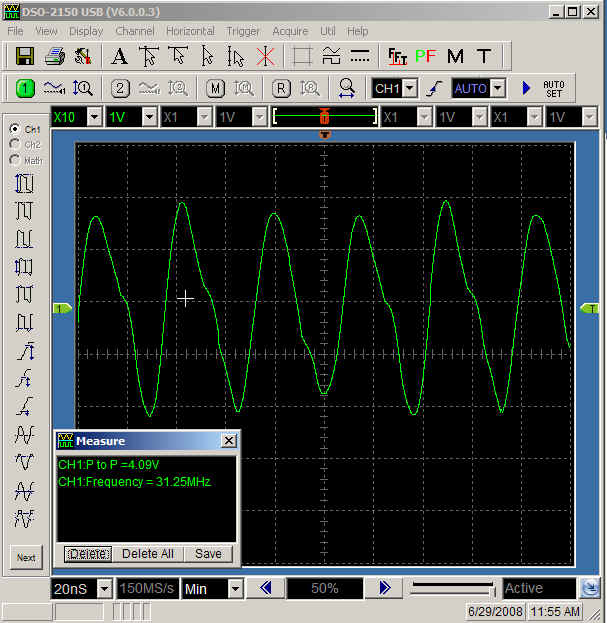 LO Output for 28.224 MHz Xtal