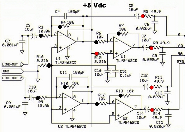 TX OpAmps Schematic