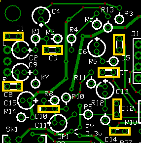 TX OpAmp Ceramic Caps