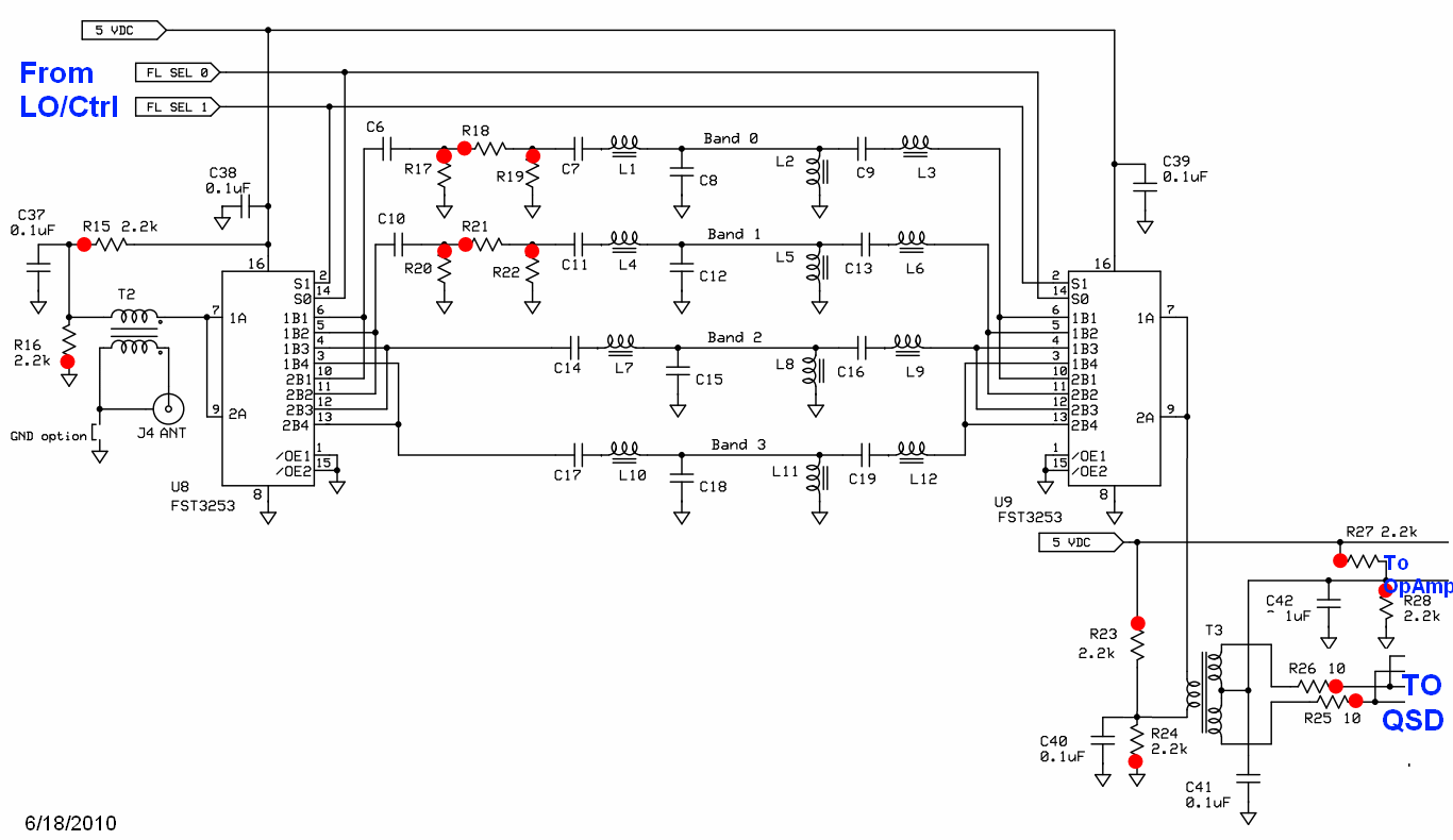 Auto Band Pass Filtersschematic