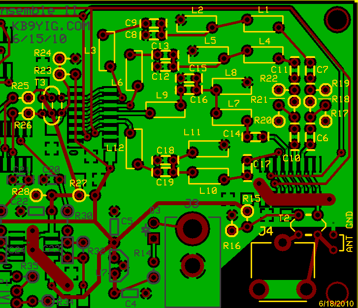 Auto Band Pass Filters Top View