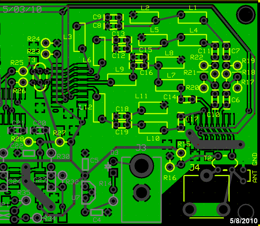 Auto Band Pass Filters Top View