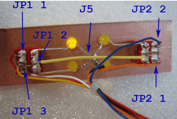 Wire leds and switches photo