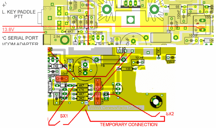 Install Vcc and Temporary Switch Connections photo