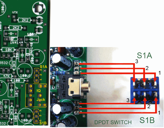 Install RX I/Q Jack And Switch photo