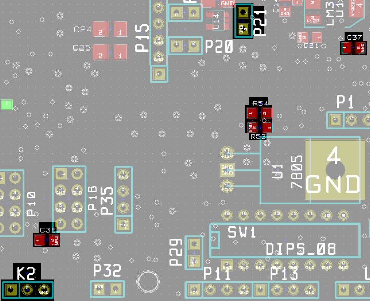 Power/SWR Control Top View