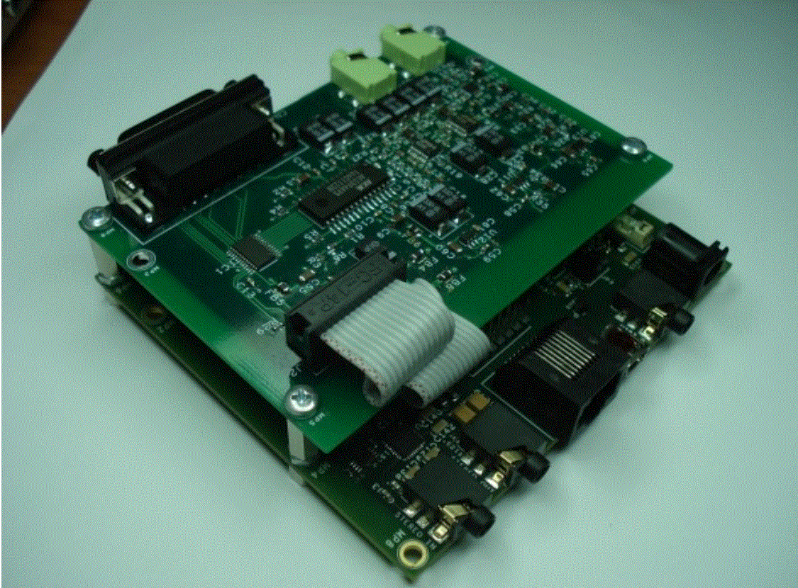 HPADC Option Board Mounted atop USB2SDR board